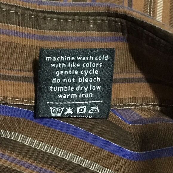 Sean John Original Fit Brown Button Up Shirt XL - Picture 6 of 6